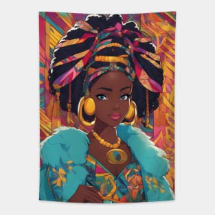 Most Beautiful African Black Woman Tapestry