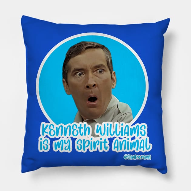 Kenneth Williams Pillow by Camp.o.rama