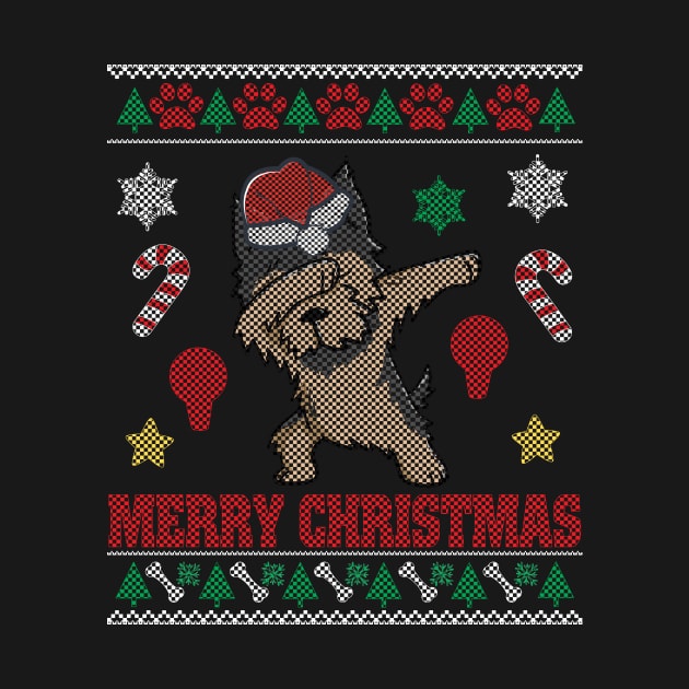 Yorkshire Terrier Dog Dabbing Ugly Sweater by suongmerch