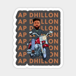 AP Dhillon Punjabi Singer | The Biker | AP Dhillon Products Magnet