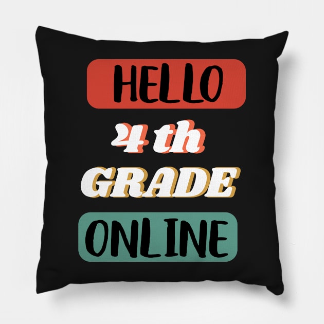 Hello Pencil School Gift, First Day Of School, Elementary, School Gift For Girls, Kindergarten Preschool 1st 2nd 3rd 4th 5th 6th Grade Pillow by WassilArt