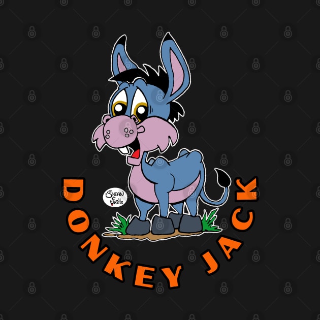 Cute Donkey Jack Oronoco Minnesota Best Friend pet Fritts Cartoons by Shean Fritts 