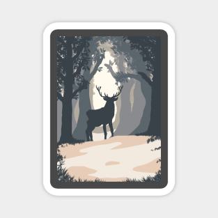 deer forest Magnet