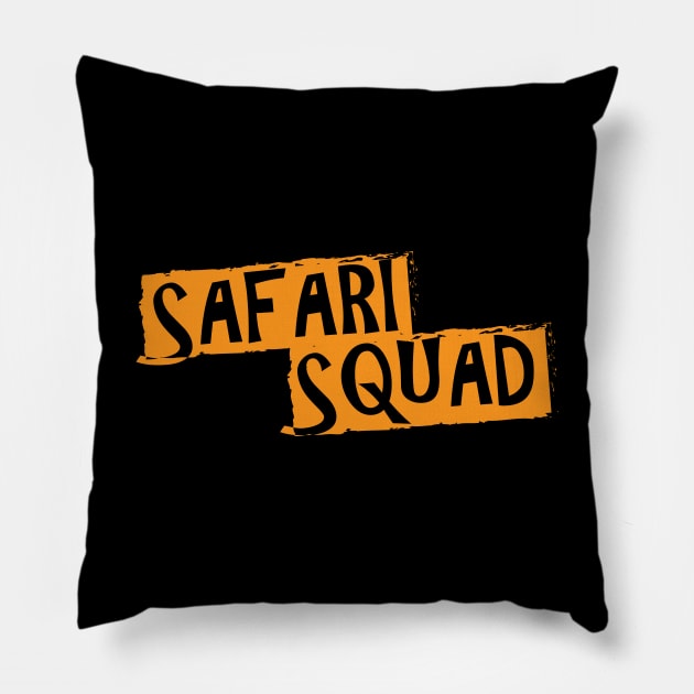 Safari Squad Pillow by KC Happy Shop