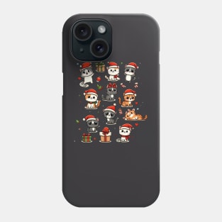 Cats wearing Santa Hats Phone Case