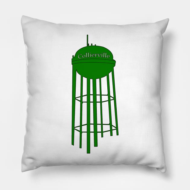 Collierville Water Tower Pillow by Oakleigh Designs