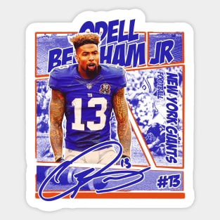 Odell Beckham Jr Jersey Sticker for Sale by cbaunoch