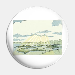 Woodbridge, Suffolk - Riverside Landscape Pin