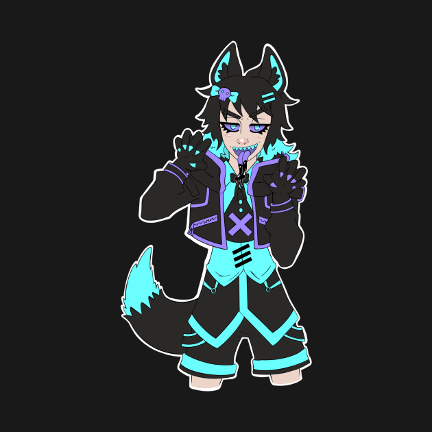 Kawaii Wolf Boy by DOGwithBLANKET