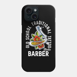 old school traditional tattoo barber shop Phone Case