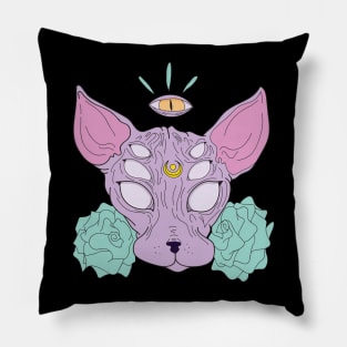 All Knowing Sphynx Pillow