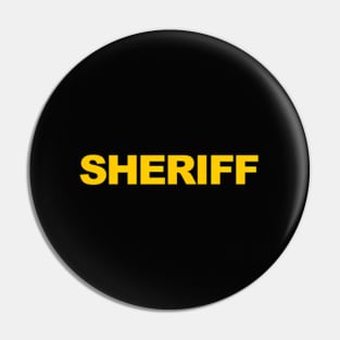 Sheriff Police Front Back Law Enforcet Pin