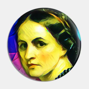 Anne Bronte Colourful Portrait | Anne Bronte Artwork 7 Pin