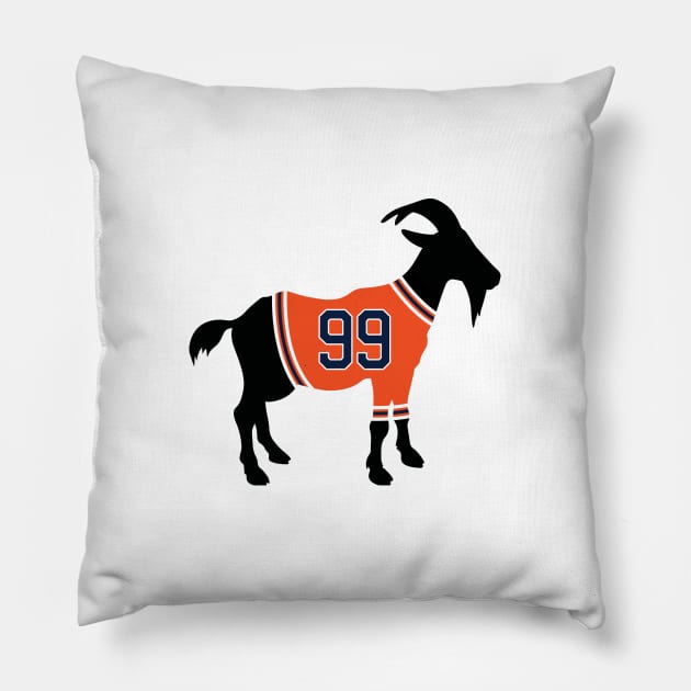 Wayne Gretzky GOAT Pillow by cwijeta