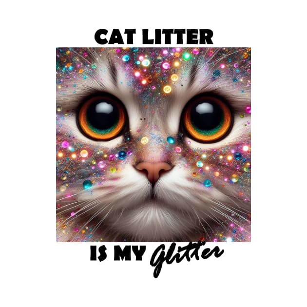 Funny cat litter is my glitter for cat person by grazkaa