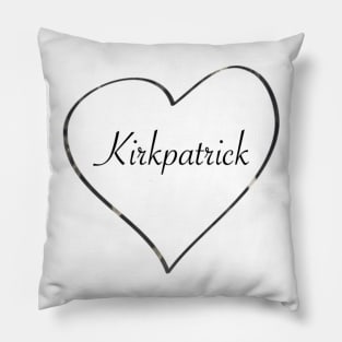 Heart Kirkpatrick (Black) Pillow