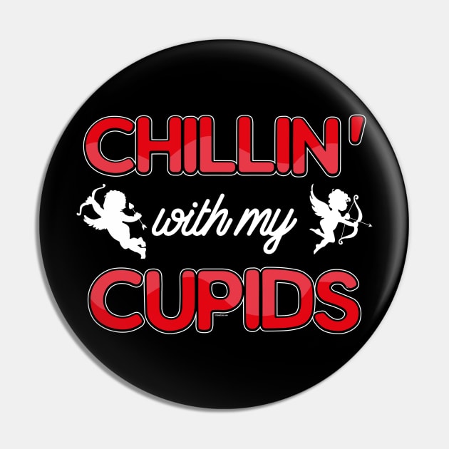 Valentine chillin with my cupids Pin by FamiLane
