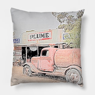 Heritage Garage and Tanker Pillow