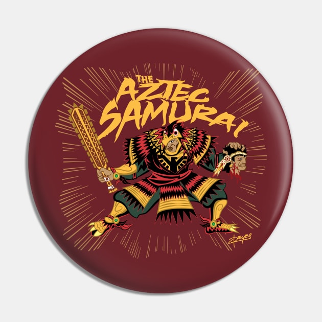 Eagle Warrior Aztec Samurai vDark Pin by mredthefed