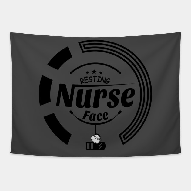 Nursing Face Tapestry by madlymelody