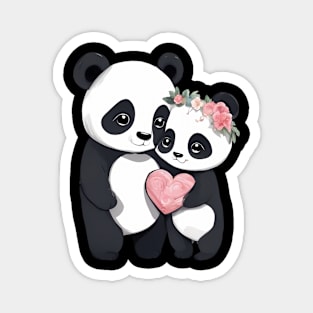 Love Panda Magnet