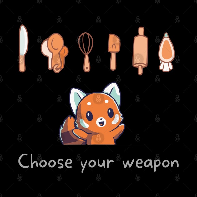 Choose Your Weapon - Cooking Red Panda by DungeonDesigns
