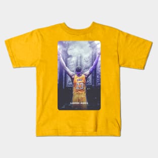Lebron James Jersey History Kids T-Shirt for Sale by WalkDesigns