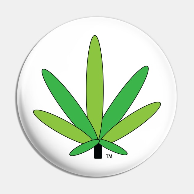 Green Cannabis Marijuana Pot Leaf Pin by medicalmj