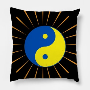 Blue and Yellow Universe in the Yin Yang Pillow