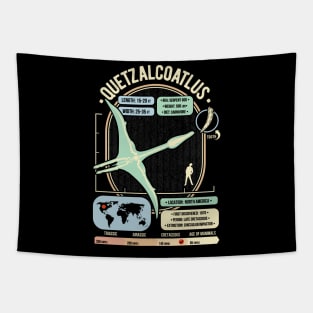 Dinosaur Facts - Quetzalcoatlus Science & Anatomy Gift Tapestry