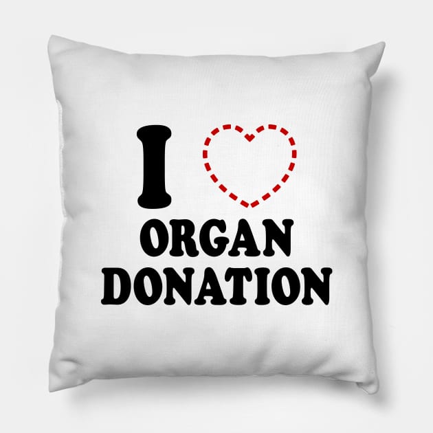 I {MISSING HEART} ORGAN DONATION Pillow by tinybiscuits