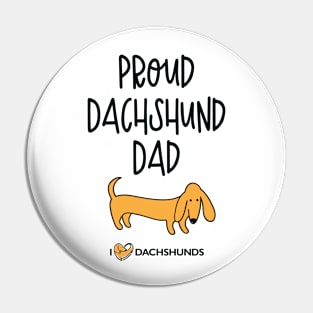 Proud Dachshund Dad Pin