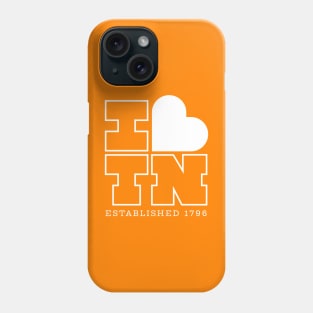 I Heart TN - White on Orange Phone Case