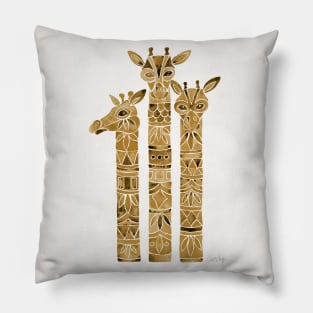 Giraffe Sepia Pillow