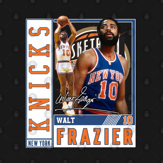 Walt Frazier The Clyde Basketball Legend Signature Vintage Retro 80s 90s Bootleg Rap Style by CarDE