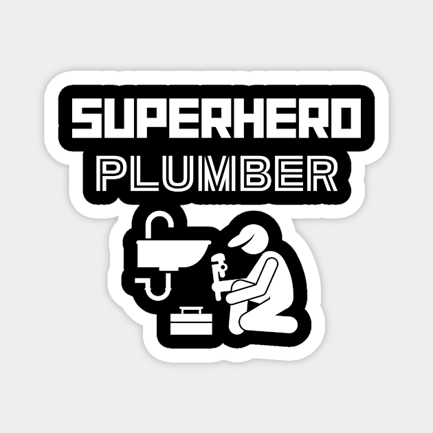 Superhero Plumber Magnet by MyUniqueTee