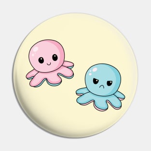 Kawaii mood octopus Pin