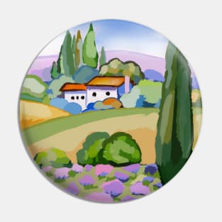 Orange Valley Pin