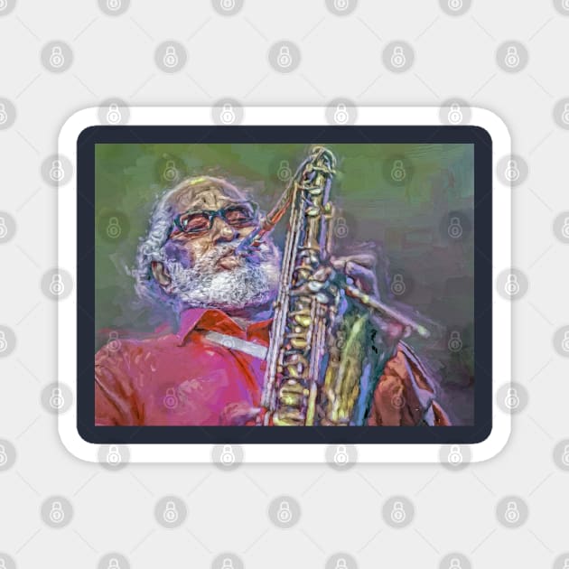 Sonny Rollins Magnet by IconsPopArt