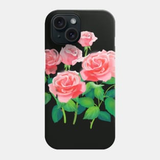 english pink roses Phone Case