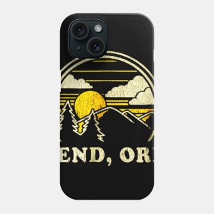 Bend Oregon OR Shirt Vintage Hiking Mountains Phone Case