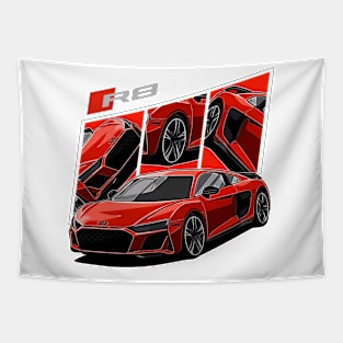 R8 v10 plus German Supercar Tapestry