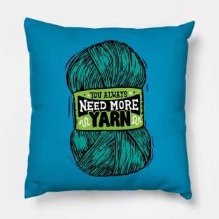You always need more turquoise yarn Pillow