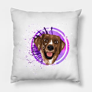 colourfull dog Pillow