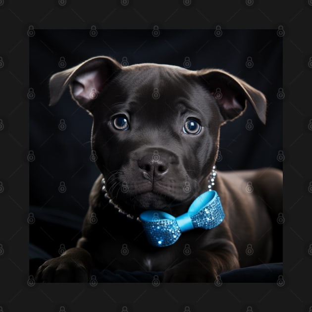 Cute Staffy Puppy by Enchanted Reverie