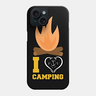 I love Camping T Shirt For Women Men Phone Case