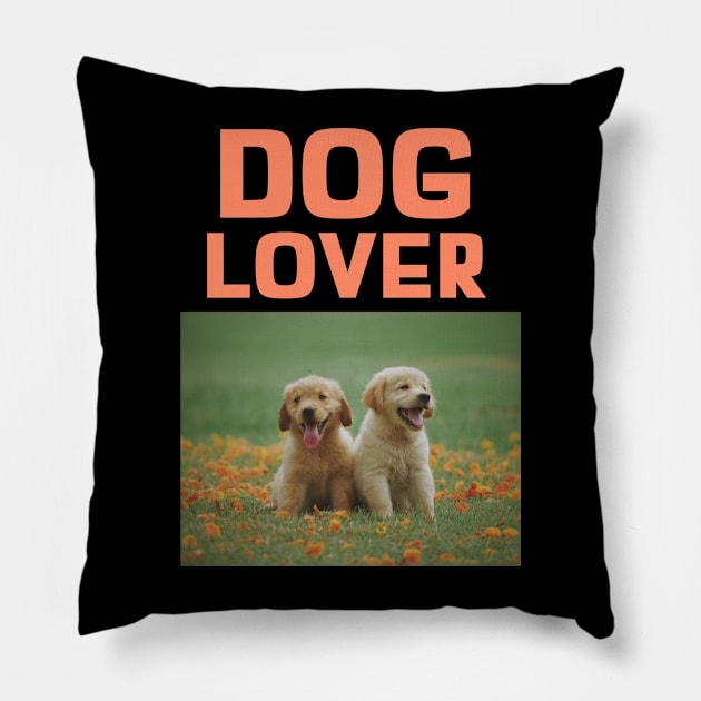 Dog Lover Animals Pillow by The Style Station