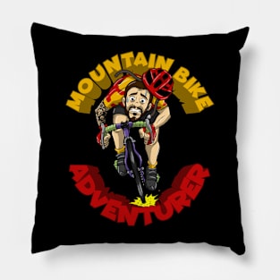 Mountains Bike Adventurer Pillow