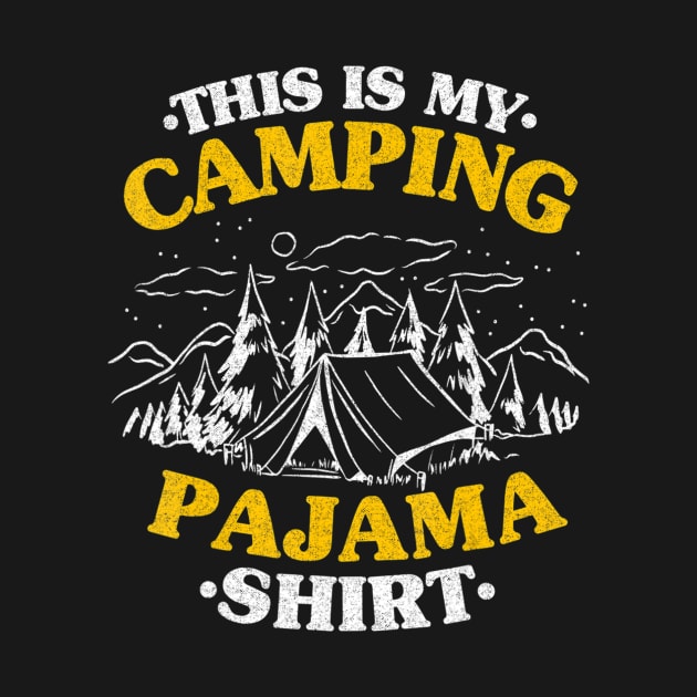 Funny Camper Kids Outdoor Jokes This Is My Camping Pajama by Zak N mccarville