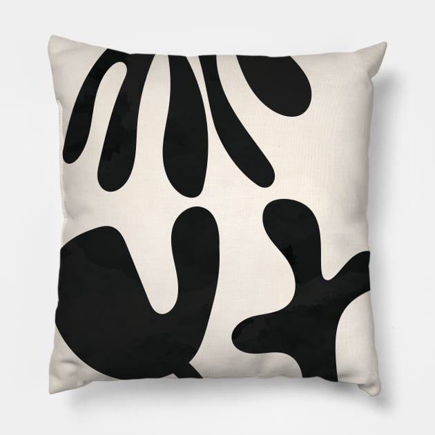 Abstract Modern Minimal Flower 1 Pillow by Colorable